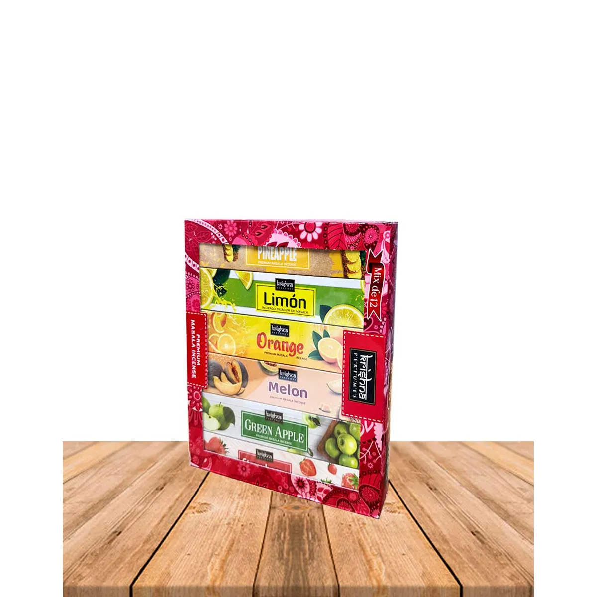 GENERICO - Incienso Krishna Premium Set Frutal de 12