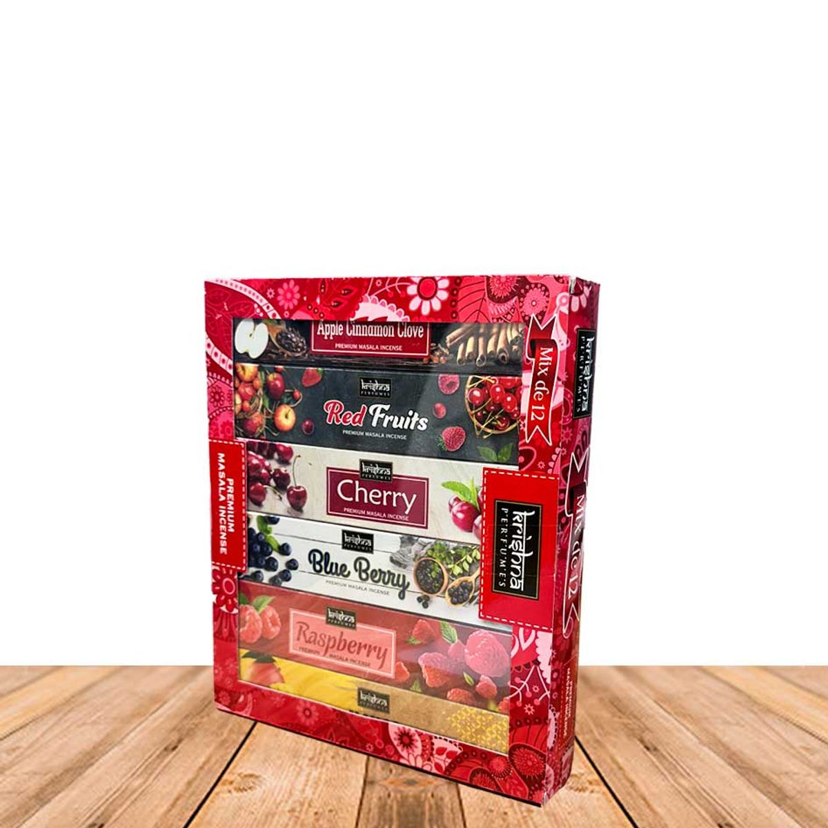GENERICO - Incienso Krishna Premium Set Frutal de 12