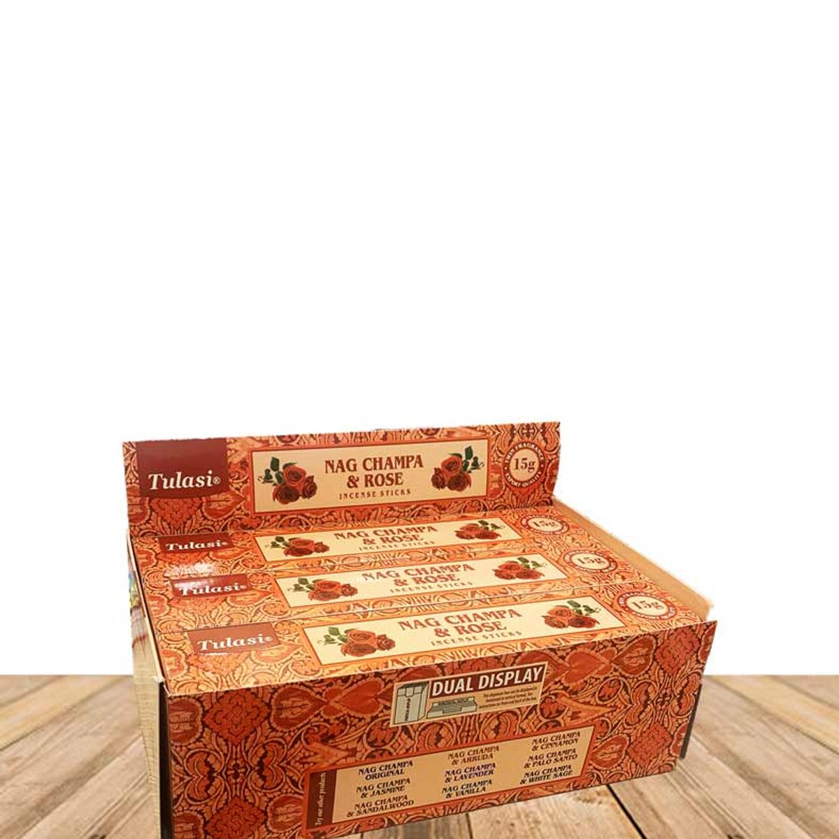 GENERICO - Incienso Tulasi Nag Champa & Rosa