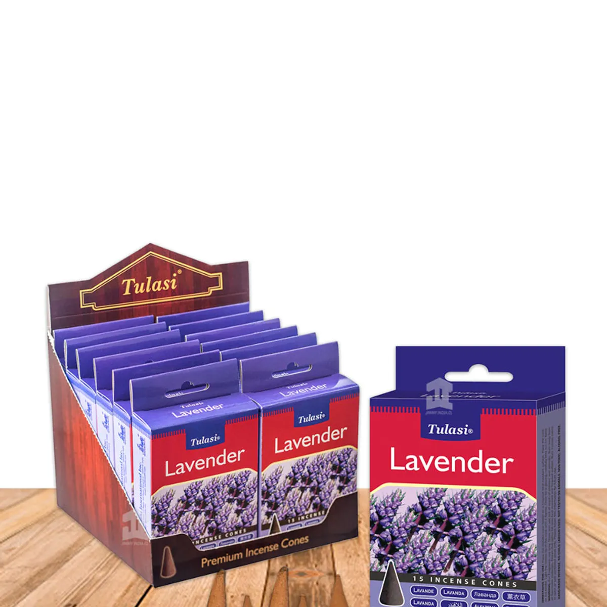 GENERICO - Incienso Tulasi Cono Lavanda