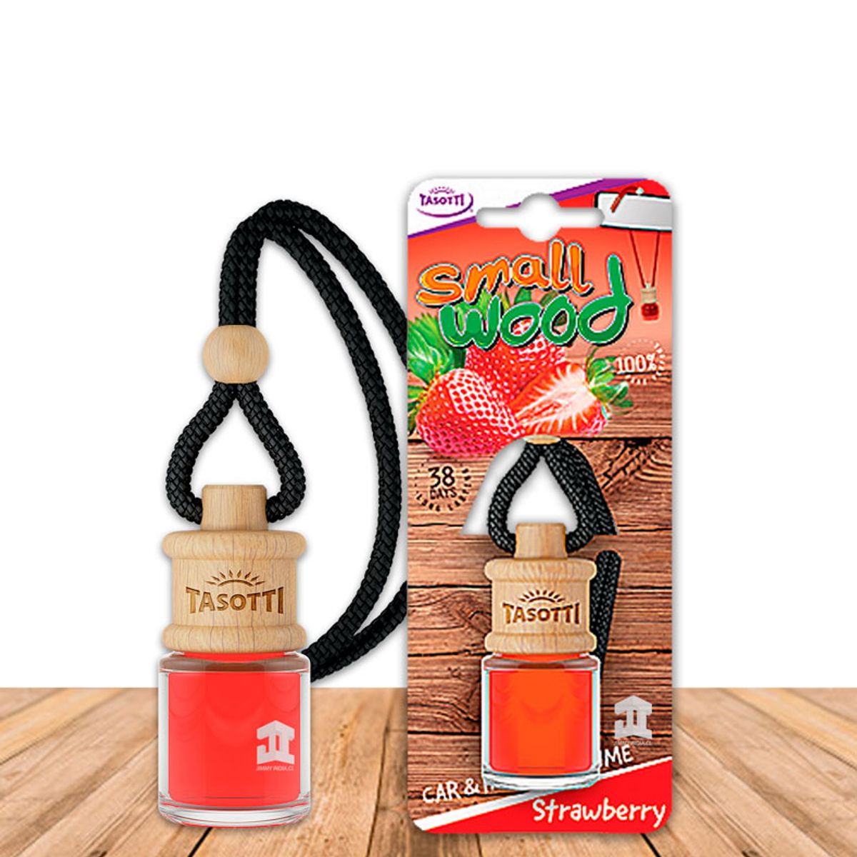 Aromatizador de Auto Small Wood Strawberry 4ml, marca GENERICO - Foto Principal
