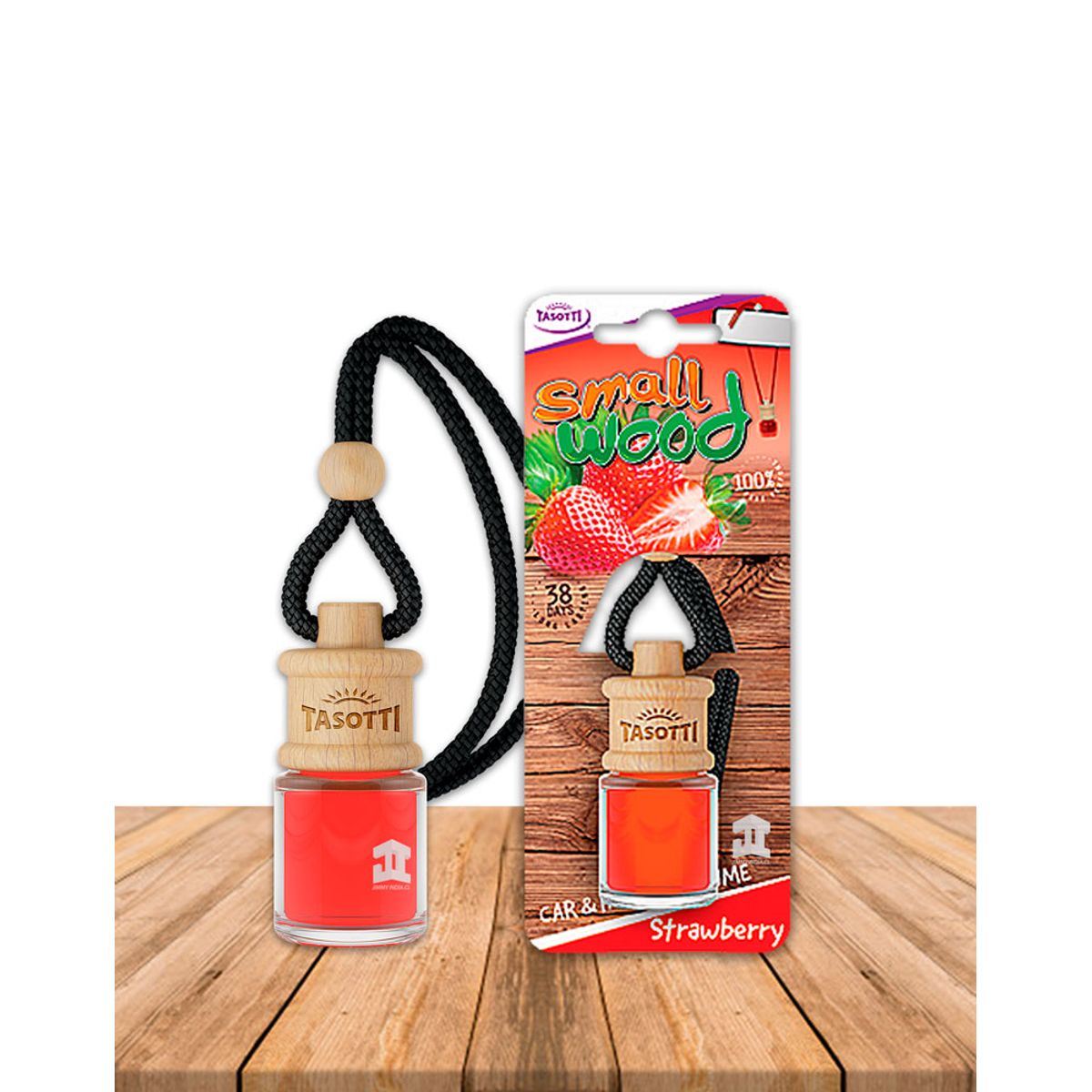 Aromatizador de Auto Small Wood Strawberry 4ml, marca GENERICO - Foto Principal