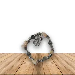 GENERICO - Pulsera Con Árbol Y Piedra JI19-353