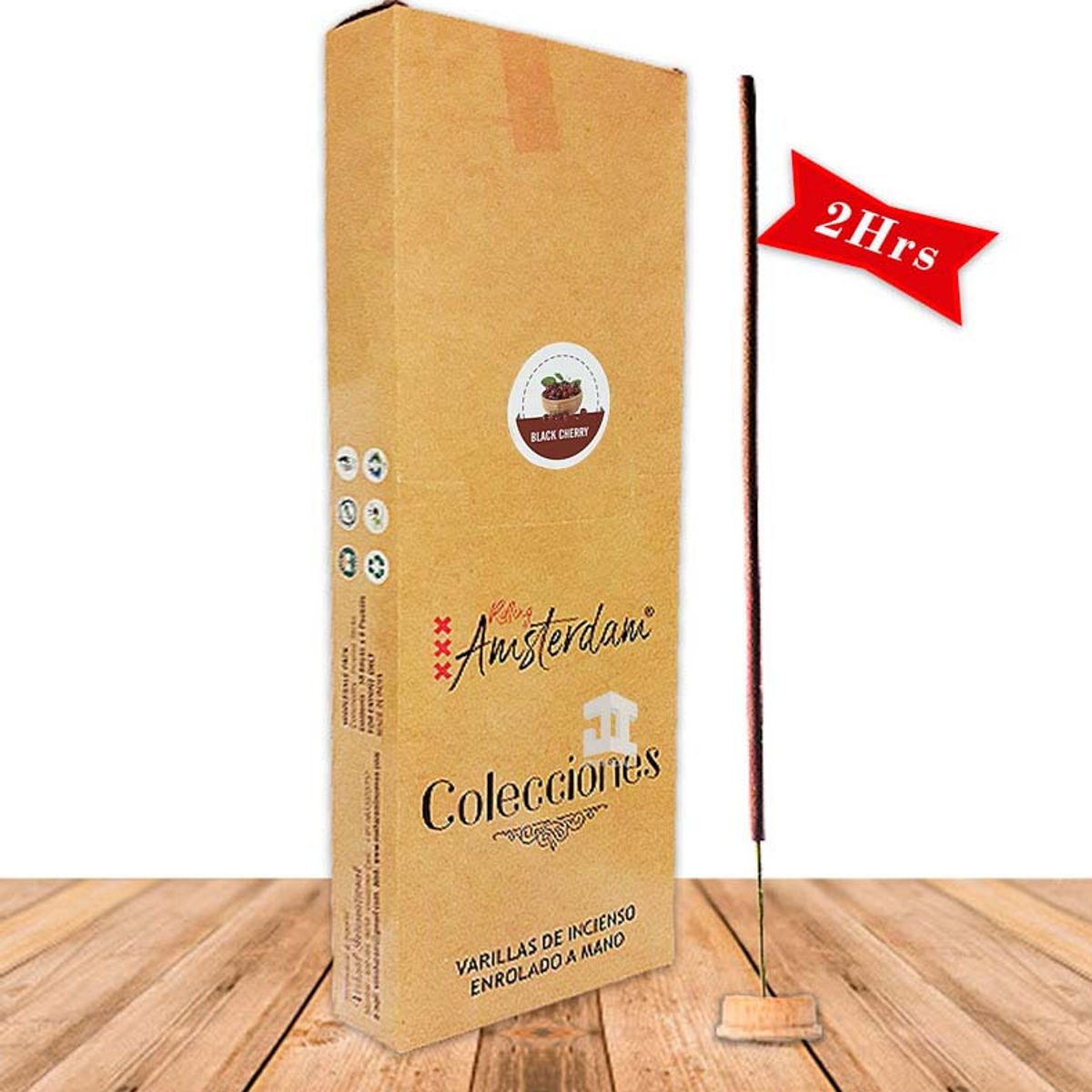 GENERICO - Incienso Jardin Rolling Amsterdam 41 Cm Black Cherry