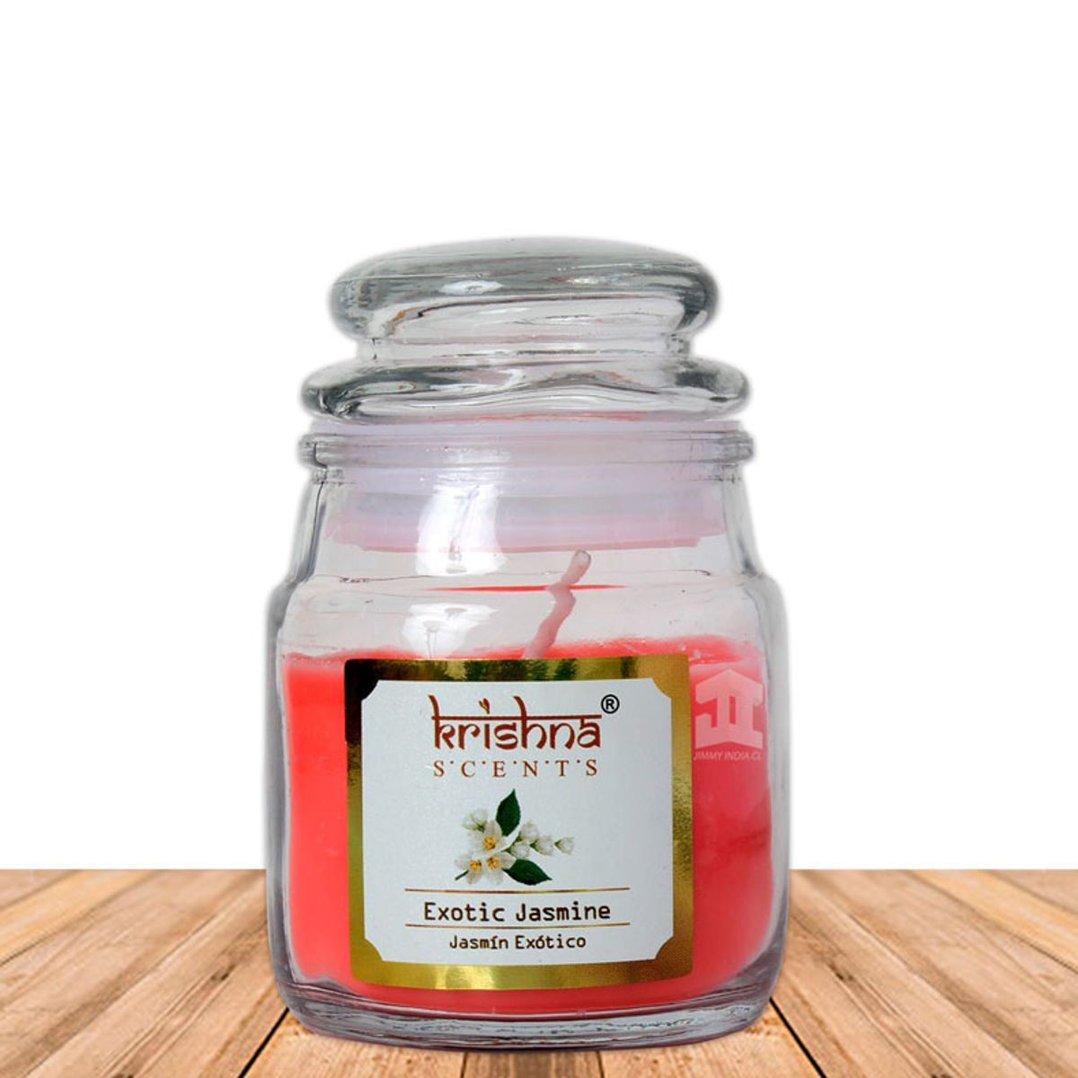 GENERICO - Vela vidrio krishna aroma Jazmín 75 grs