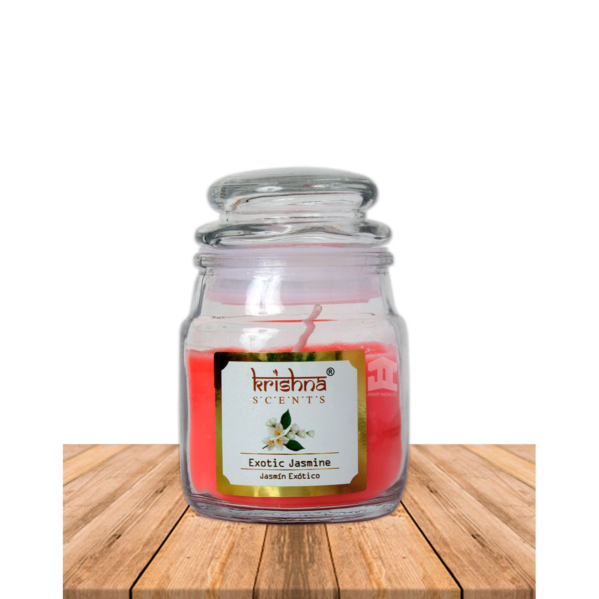 GENERICO - Vela vidrio krishna aroma Jazmín 75 grs