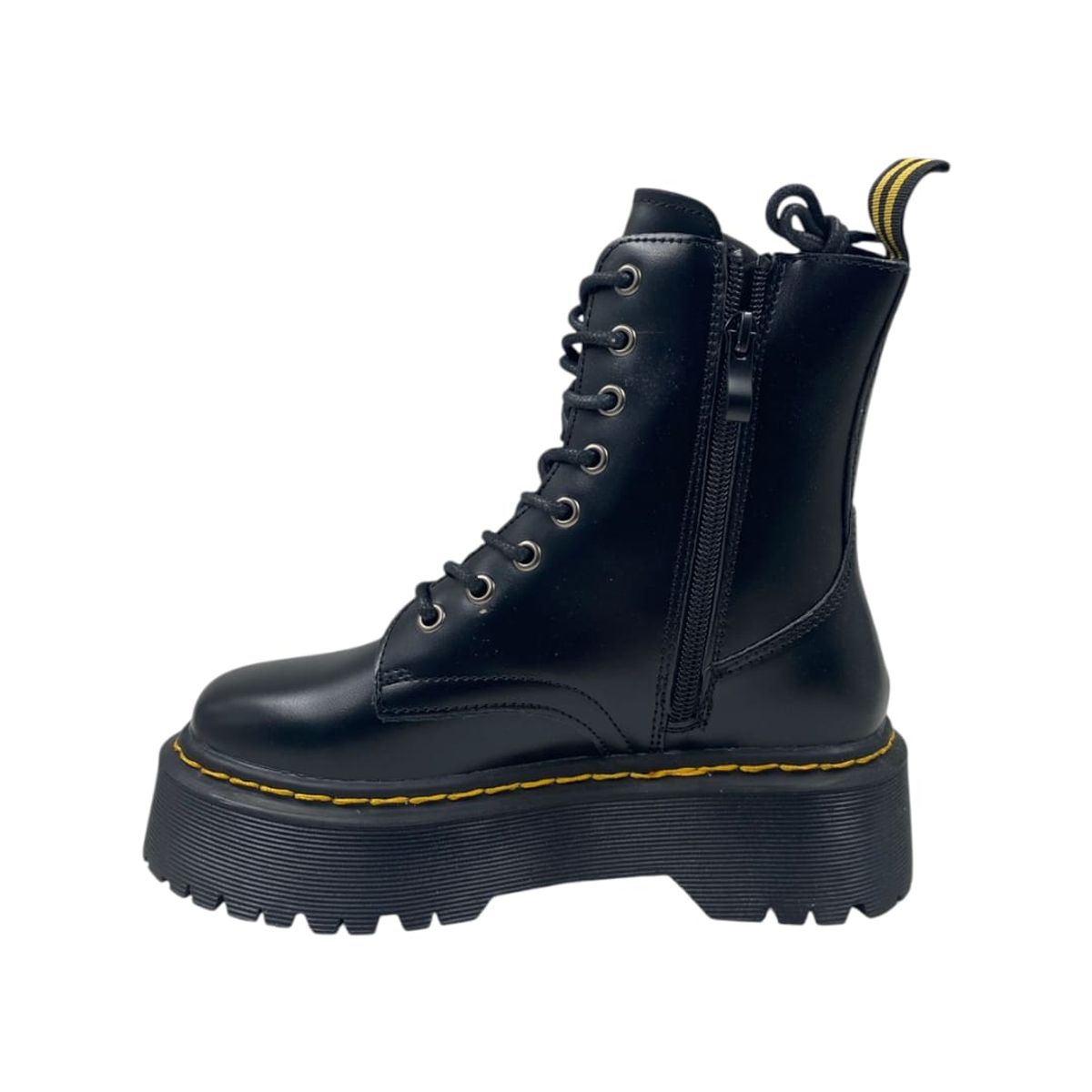 HERIEL - Botín Negro Plataforma Mujer