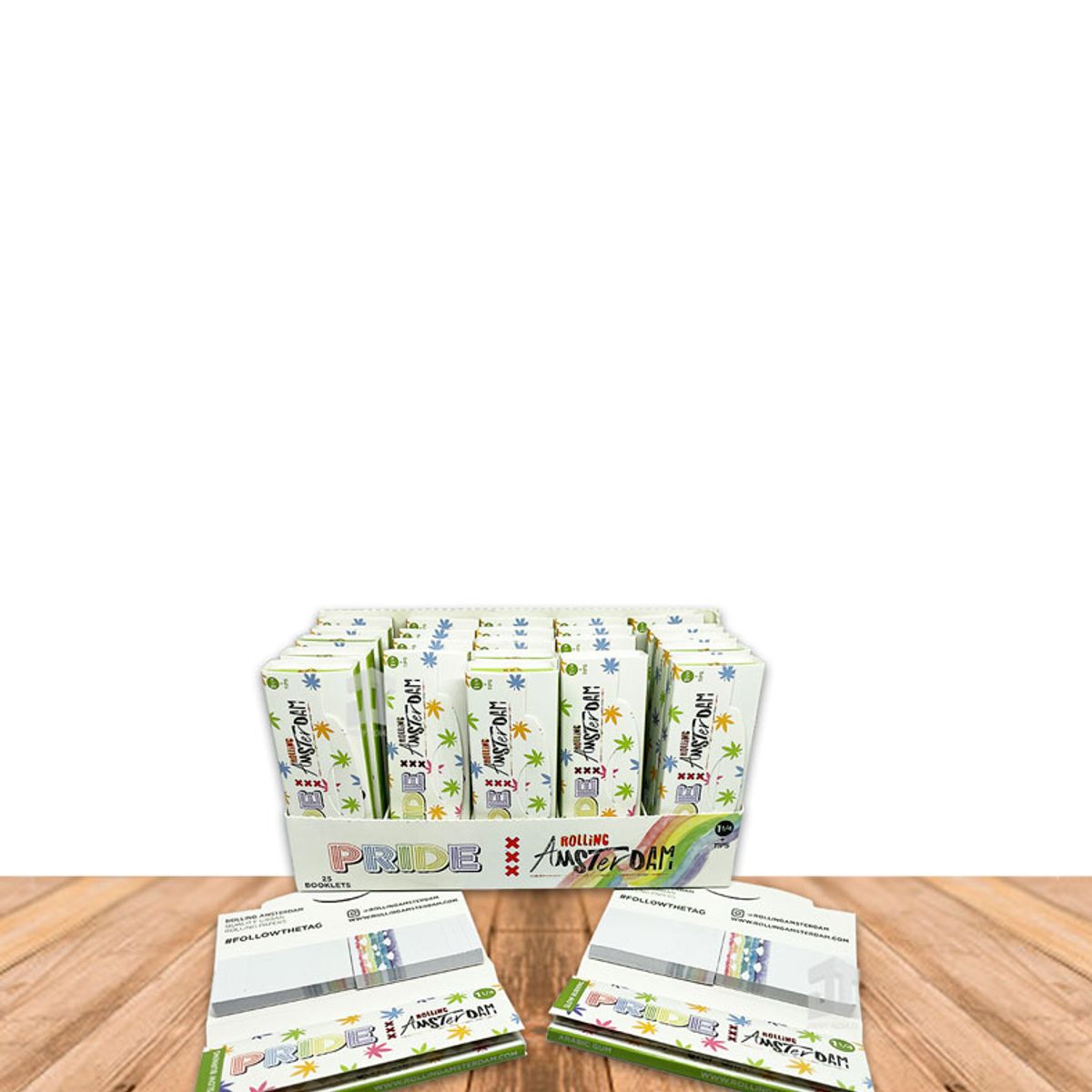 GENERICO - Papel Rolling Amsterdam PRIDE 1 1/4 + TIPS