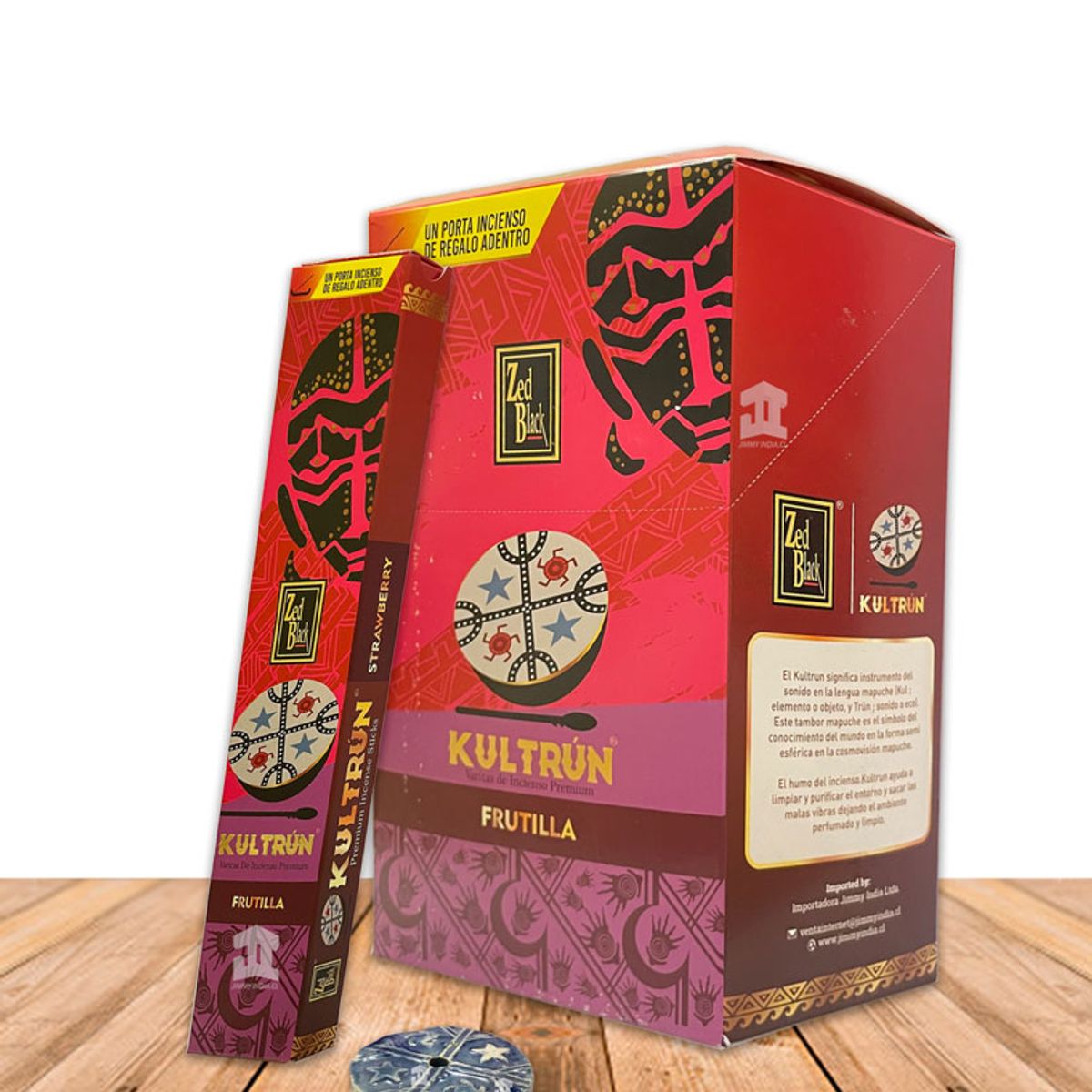 GENERICO - Incienso Zed Black Kultrún Frutilla