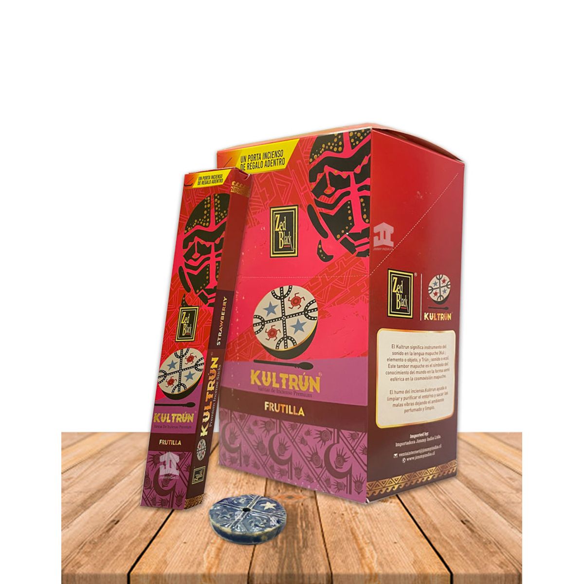 GENERICO - Incienso Zed Black Kultrún Frutilla