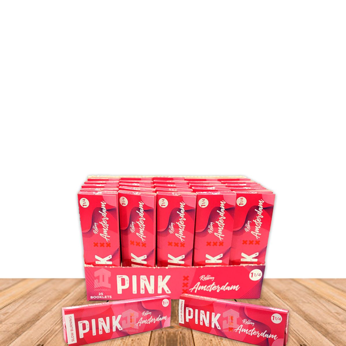 GENERICO - Papel Amsterdam  PINK 1 1/4 ( EXTRA FINO ) 