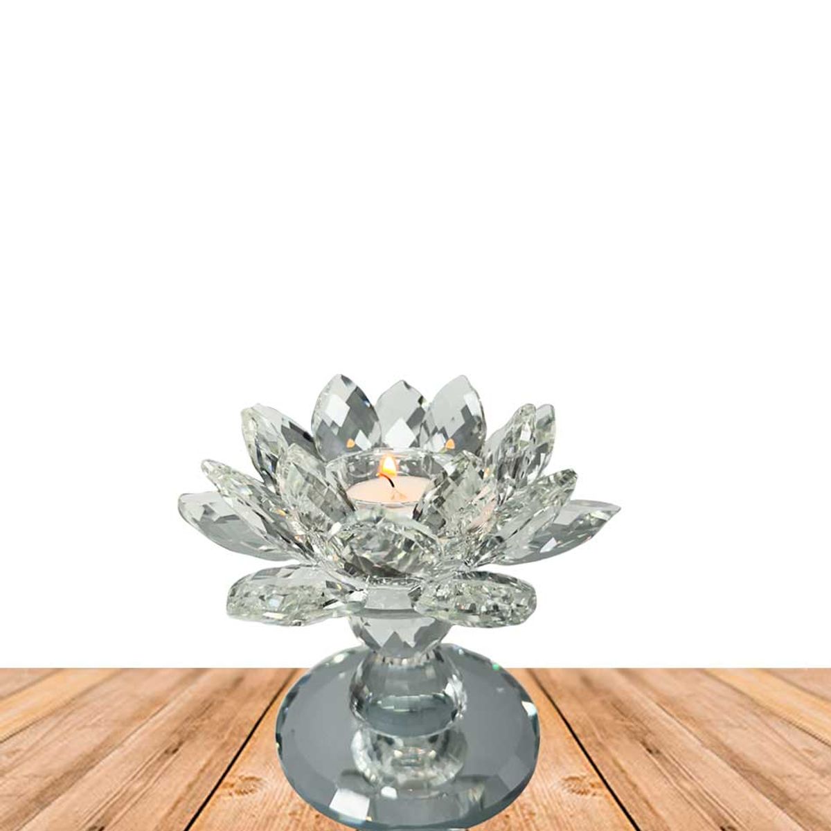 GENERICO - Porta vela Flor de loto 13cm JI23-153