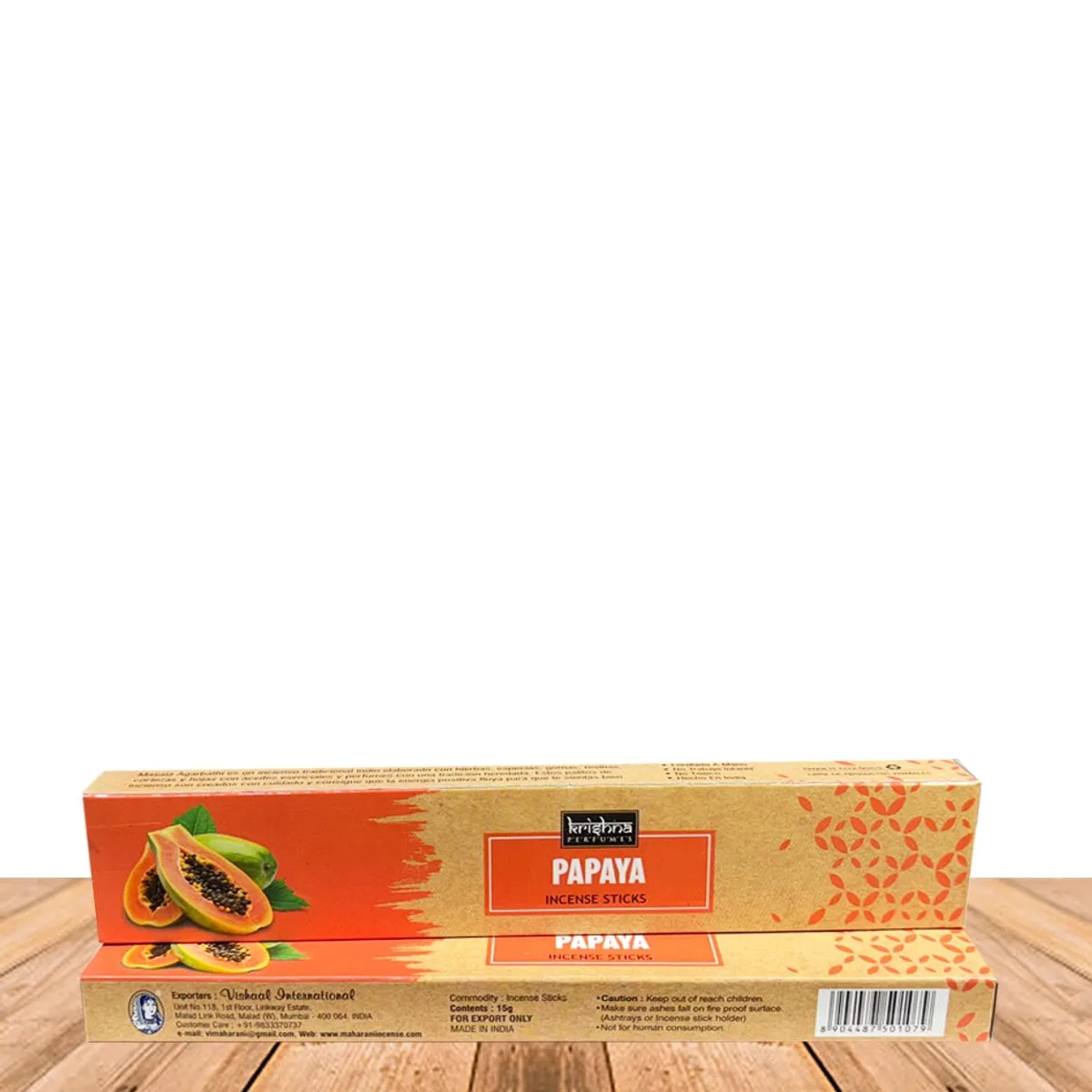 GENERICO - Incienso Krishna Papaya 15 grs