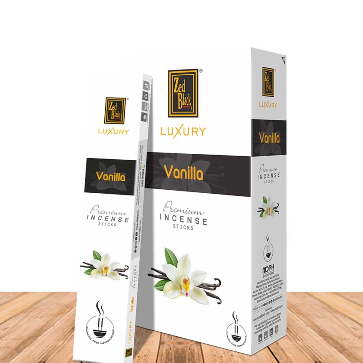 GENERICO - Incienso Zed Black Luxury Vainilla