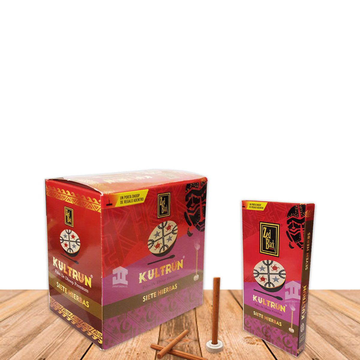 GENERICO - Incienso  Kultrún Dhoop 30gr 7 Hierbas 