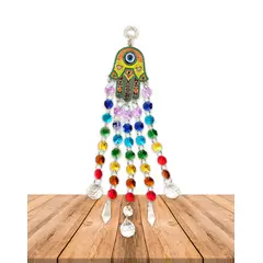 GENERICO - Colgante Tercer Ojo Mano de Fatima Colores JI21-42