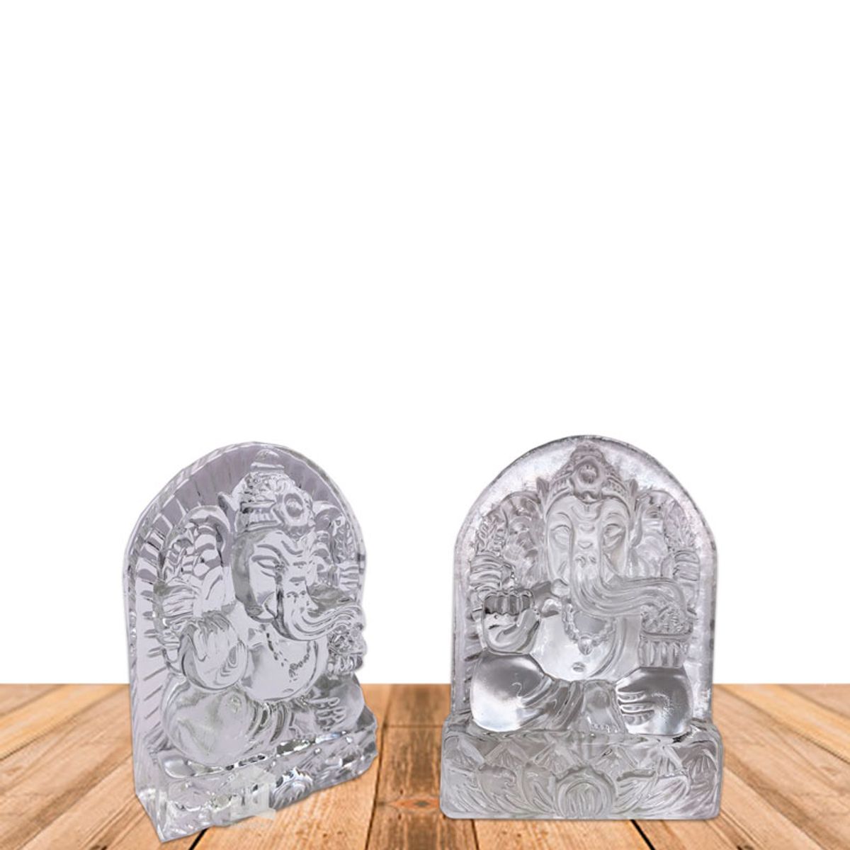 GENERICO - Dios Ganesh  de cristal Pequeño Transparente  JI23-174