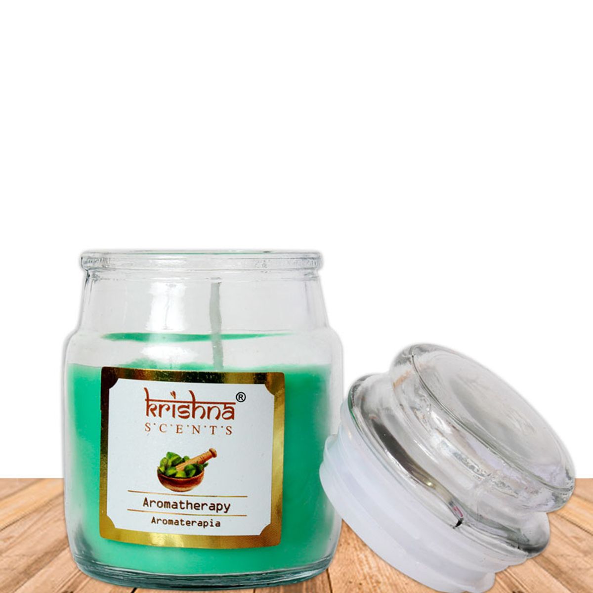 GENERICO - Vela vidrio krishna aroma Aromaterapia 75 grs