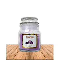 GENERICO - Vela vidrio krishna aroma Violeta 75 grs