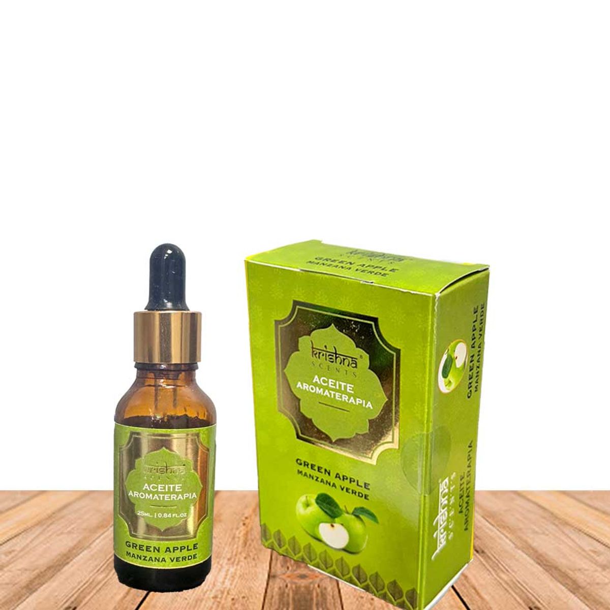 Aceite aromático Krishna 25ml Manzana Verde con gotero., marca GENERICO - Foto Principal