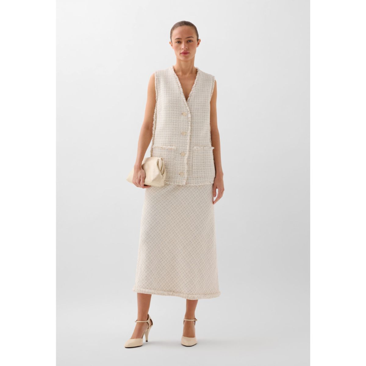 SCALPERS - FALDA RÚSTICA HILO METALIZADO