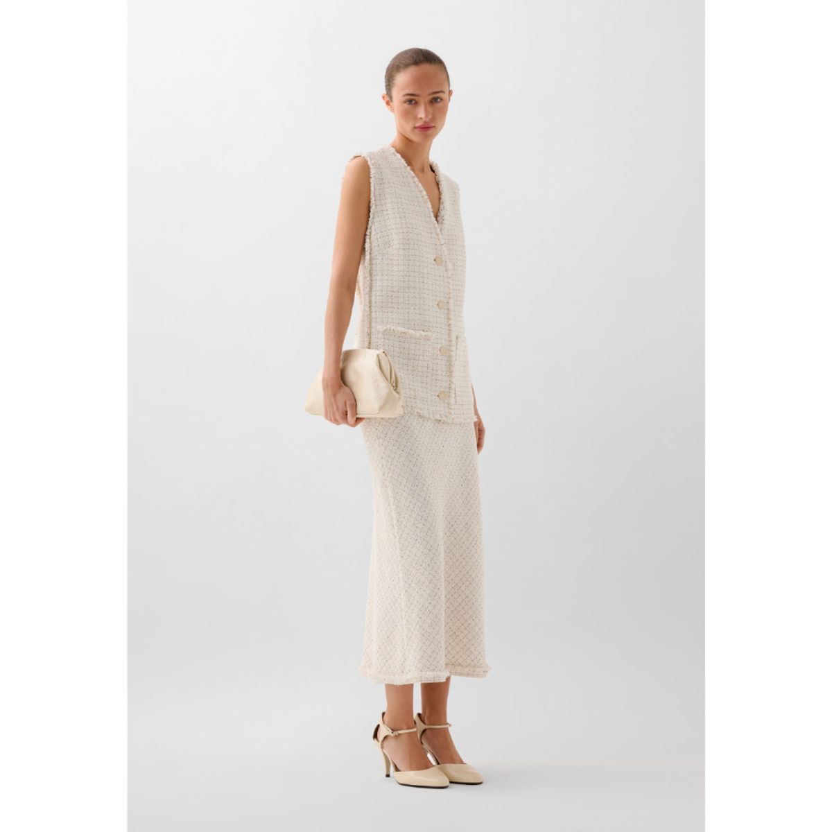 SCALPERS - FALDA RÚSTICA HILO METALIZADO