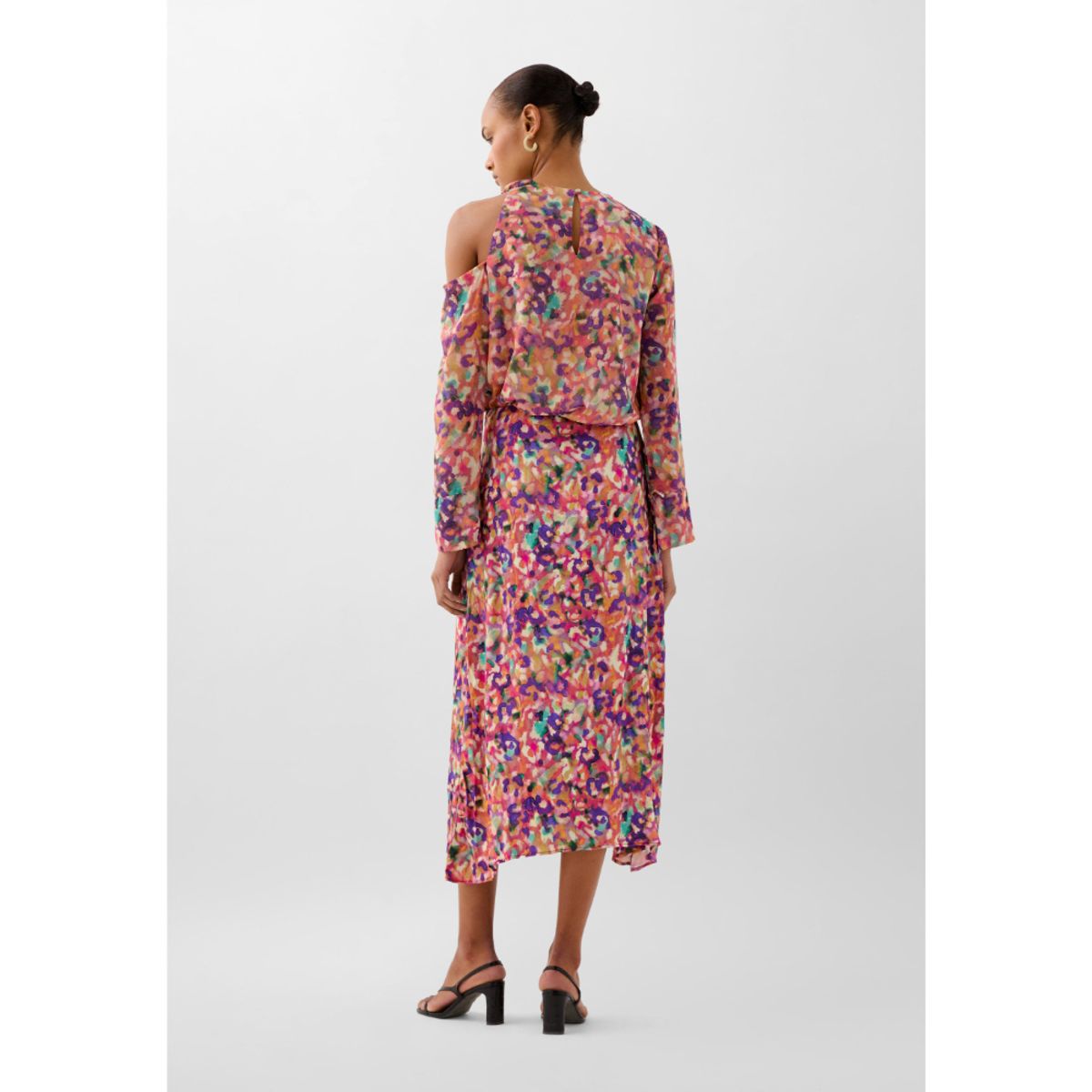 SCALPERS - FALDA ESTAMPADA FRUNCIDO