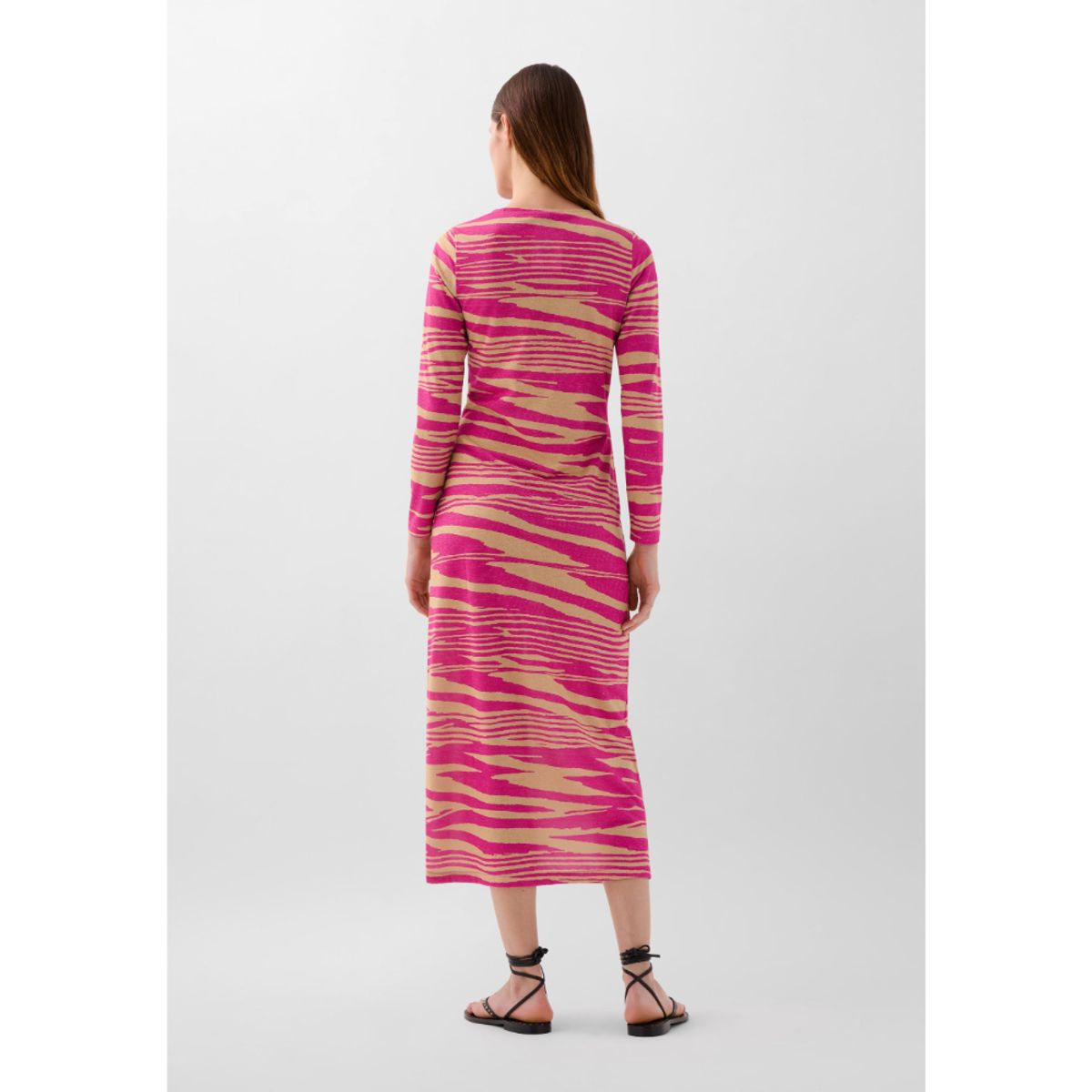 SCALPERS - VESTIDO ANIMAL PRINT ABERTURA