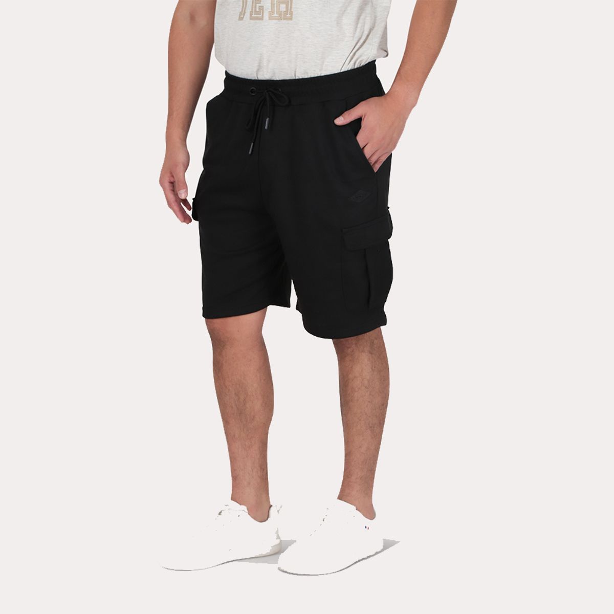 GANGSTER - Bermuda Jogger Cargo Dope Negro Gangster