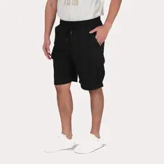GANGSTER - Bermuda Jogger Cargo Dope Negro