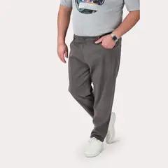 GANGSTER - Pantalon Canvas Recto Chambers Gris