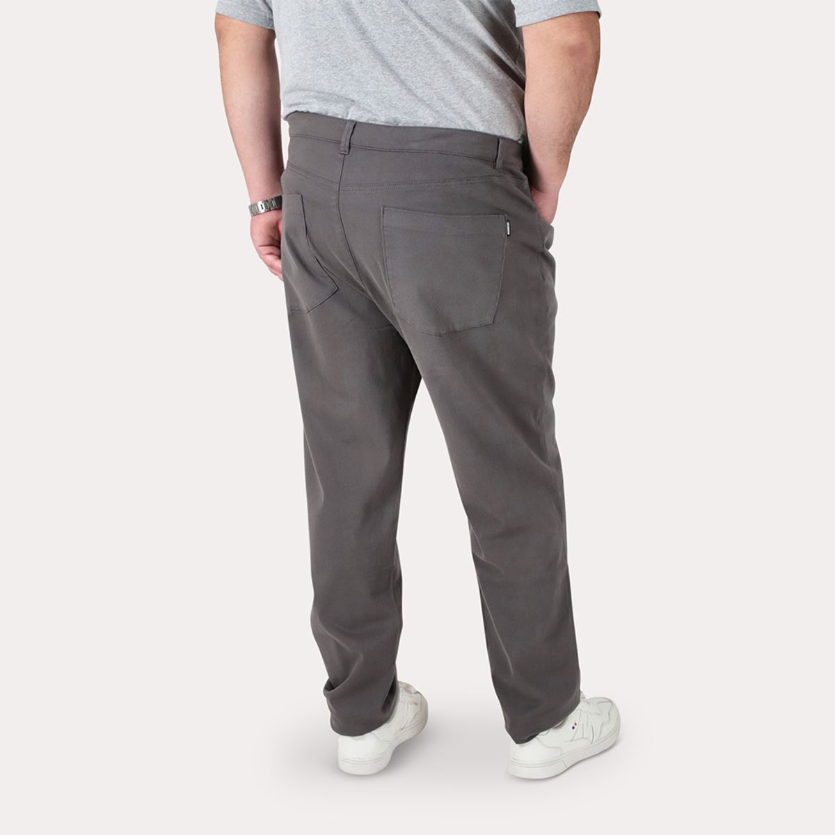 GANGSTER - Pantalon Canvas Recto Chambers Gris Gangster