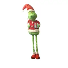 GENERICO - Muñeco De Navidad Patas Largas Grinch Decorativa