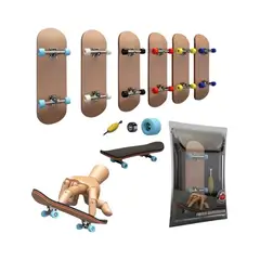 GENERICO - Kit Patineta Fingerboard Profesional De Madera Canadiense