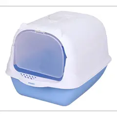 GENERICO - Arenero para Gato Baño Sanitario Cerrado Azul