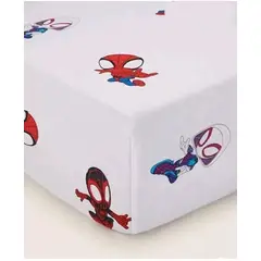 GENERICO - Set 2 sábanas bajeras jersey algodón para cuna grande SPIDEY