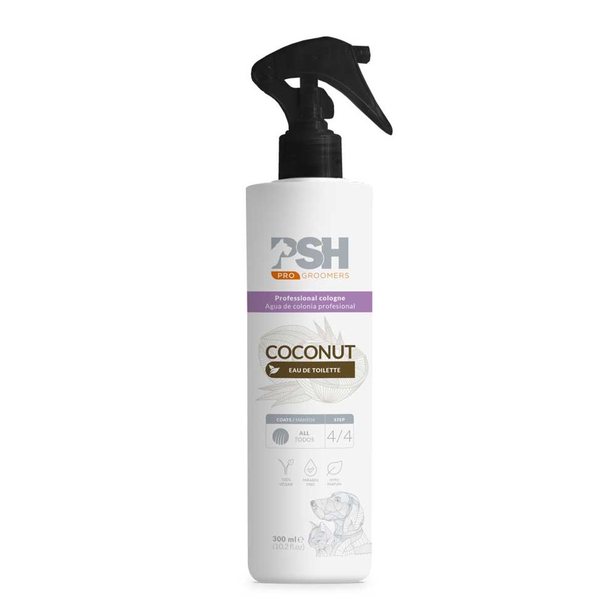 GENERICO - Perfume para Mascotas Coconut PSH 300 ml