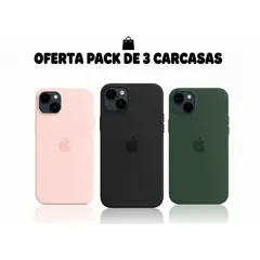 GENERICO - Pack 3 Carcasas para iPhone 14 plus