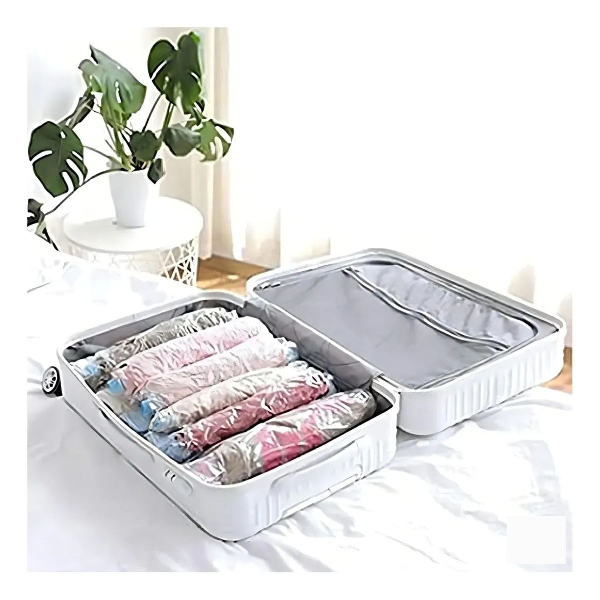 GENERICO - Pack X6 Bolsas al Vacío para Guardar Ropa 60x80 cm