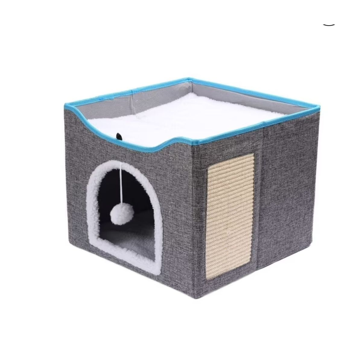 GENERICO - Cama Iglu Cueva para Mascotas Gris