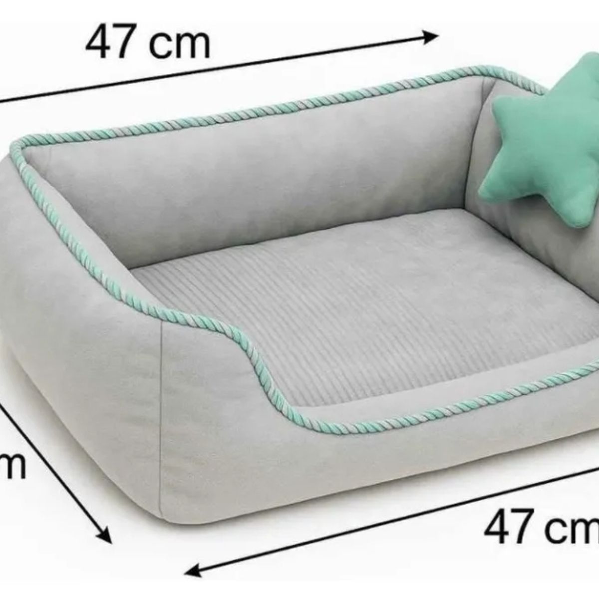 GENERICO - Cama Colchoneta para Mascotas Gris