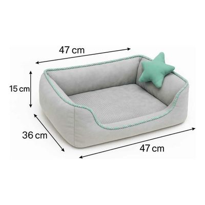 Imagen 2 del producto Cama Colchoneta para Mascotas Gris