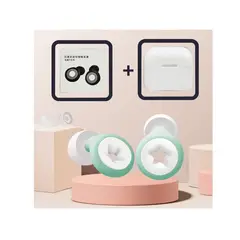 GENERICO - Tapones De Reutilizables Para Dormir Para Reducir El Ruido VERDE CON BLANCO