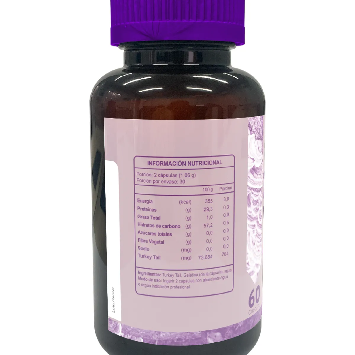 FNL - Turkey Tail Mushroom Fnl 1 Frasco 60 Caps. Sistema Inmune