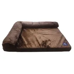 GENERICO - Cama Colchoneta para Mascotas L 120x90 Marrón
