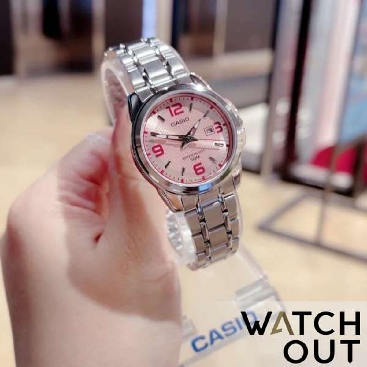 CASIO - RELOJ CASIO LTP1314D-5A MUJER ANALOGO METAL WR50M