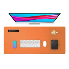 GENERICO - Alfombrilla Mousepad De Cuero Impermeable Reversible 80x40 MARRON CLARO