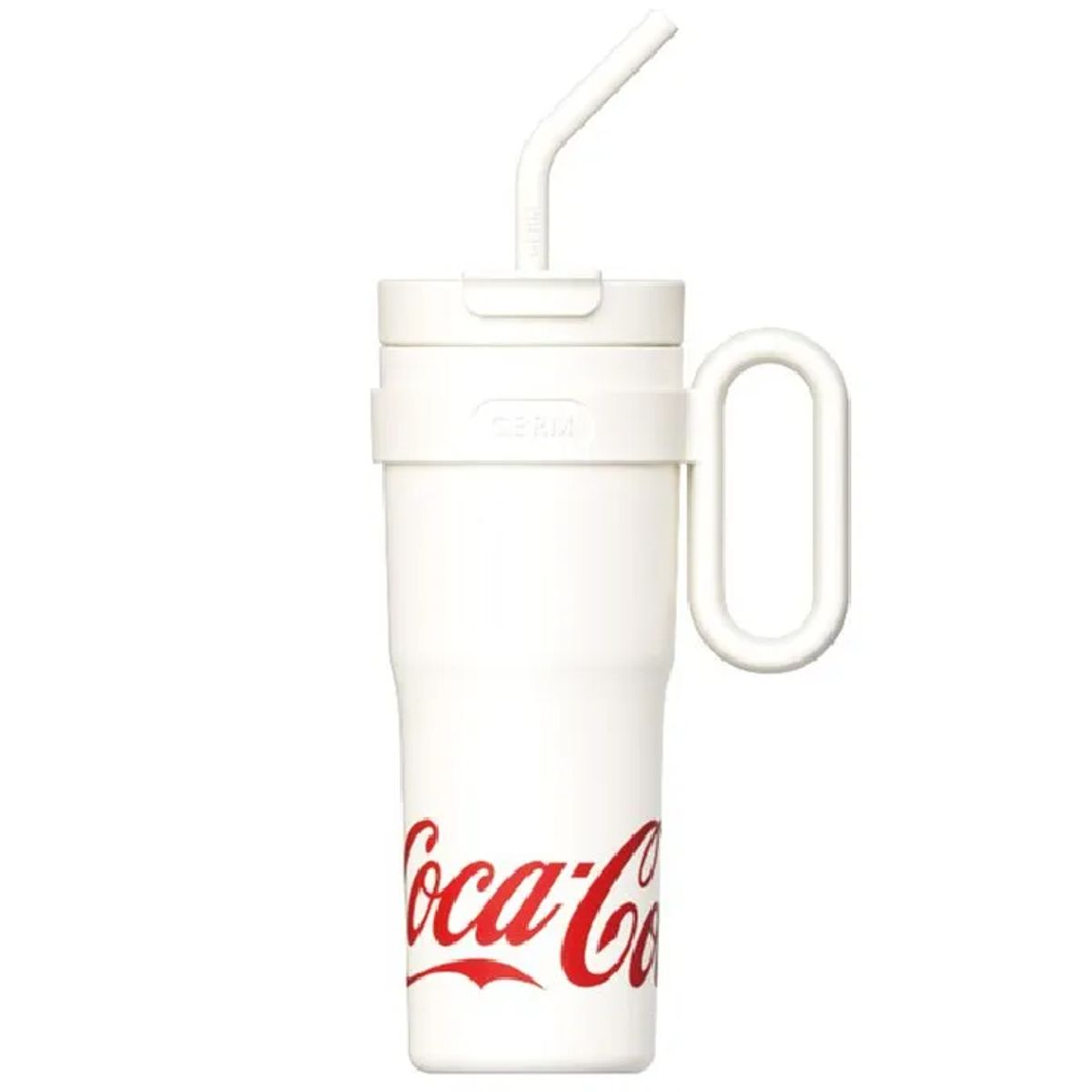 COCA COLA - COCA COLA Germ Termo Mug De 1100ml Vaso Térmico Agua Mega Tumbler Clásico Frío O Caliente Blanco