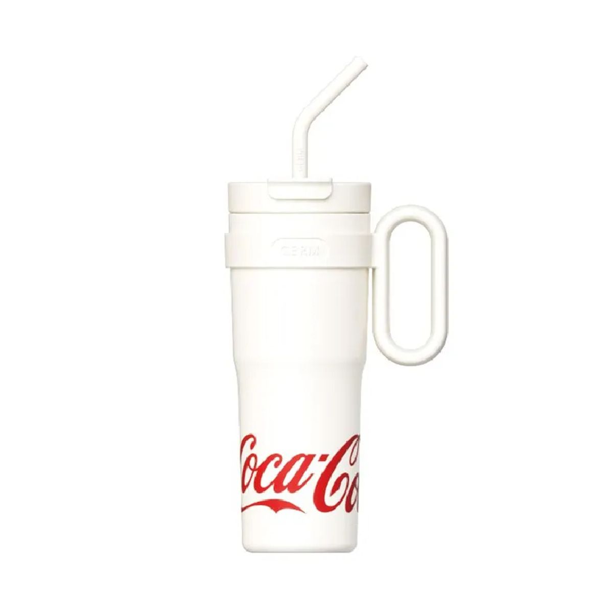 COCA COLA - COCA COLA Germ Termo Mug De 1100ml Vaso Térmico Agua Mega Tumbler Clásico Frío O Caliente Blanco