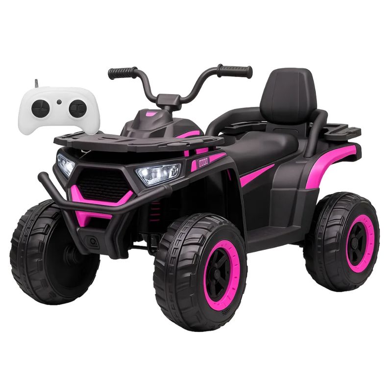 GENERICO - Moto a Batería 4 Ruedas 12 V 4x4 Cuatrimoto Electrica Rosa